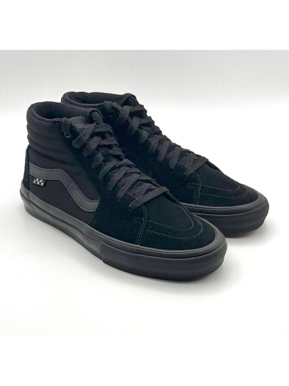 Vans Skate Sk8‑Hi Blackout DURACAP PopCush Suede Men's Size 9 High Tops - VGC